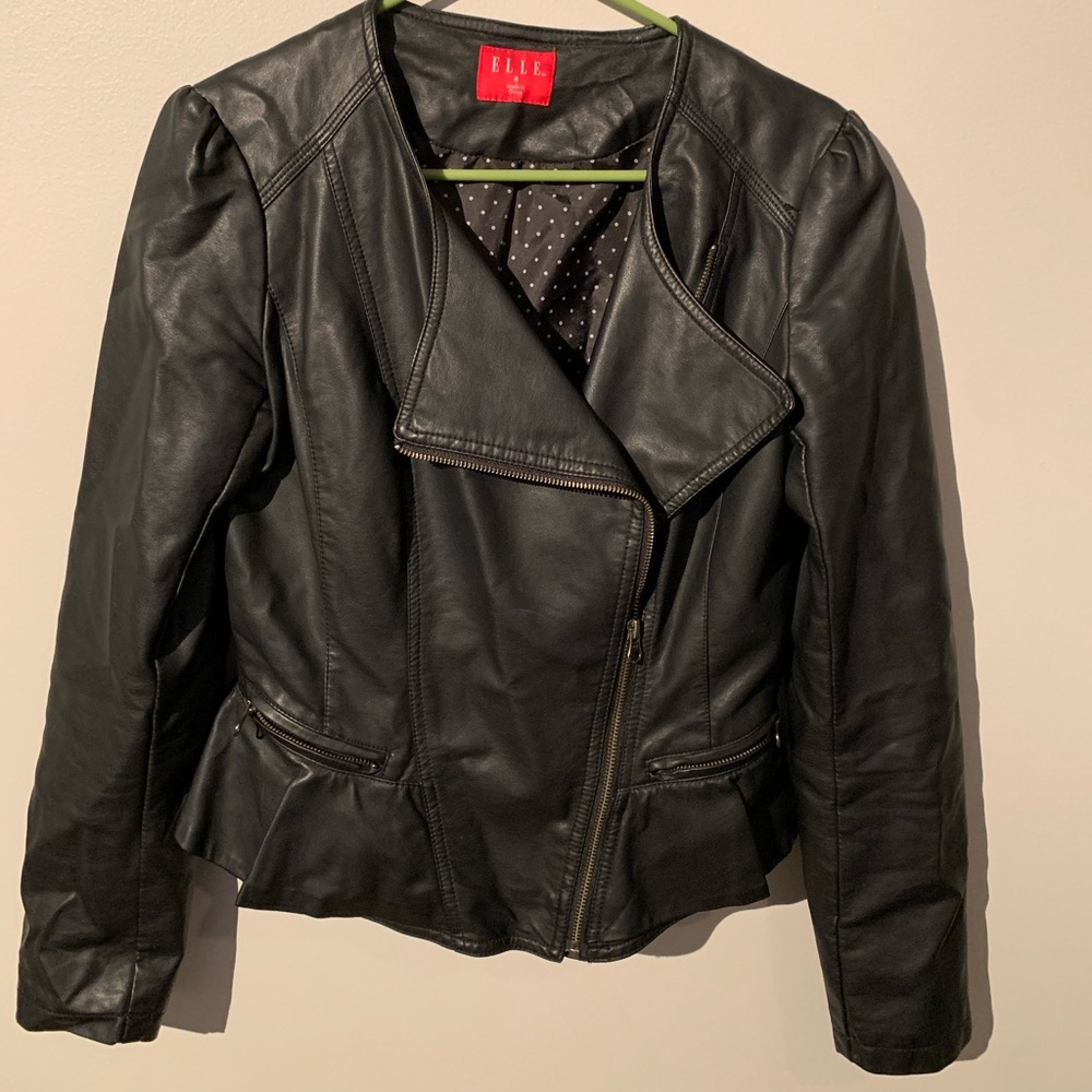 Faux leather jacket